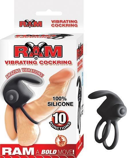 Ram Vibrating Cockring - Black