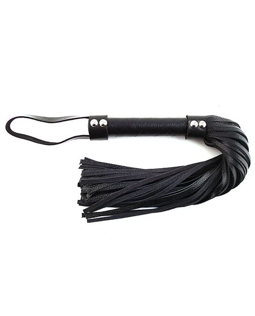 Rouge Short Leather Flogger - Black